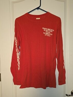Hogs Breath Key West Long-Sleeve Graphic Tee with White Lettering S Mens
